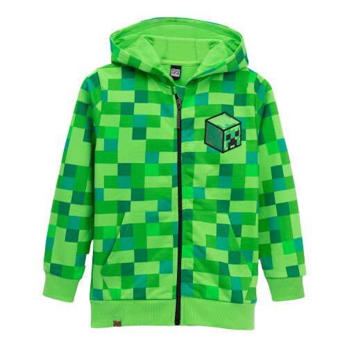 Minecraft Minecraft Boys Creeper Full Zip Hoodie