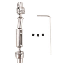 Eje de TransmisióN CVD de Metal Mejorado para WPL D12 C24 C34 B14 B24 B16 B36 MN D90 MN99S HengLong RC Accessories de Partes de Coche, Plata
