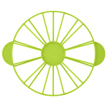 Cake Divider with Ergonomic Dual Handles, Even Cake Slicer for 10 or 12 Pieces, Reusable Green