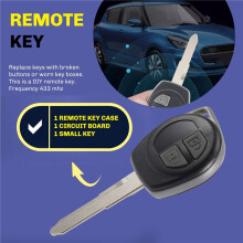 Car  Remote Key 2 Buttons Fit For  Swift Sx4 Alto Jimny Vitara Ignis  2007-2013 433Mhz
