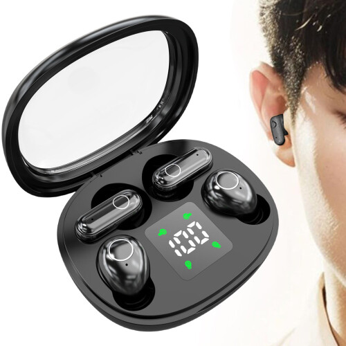 2026 Ακουστικά Bluetooth 2 τεμαχίων, Ακουστικά ύπνου ημι-εντός αυτιού με θήκη φόρτισης, 1