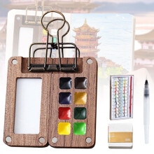 Tobios Mini-Aquarellset mit Buch, 12 oder 24 Farben