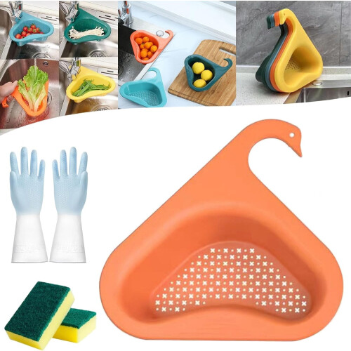 Hängender Wasserfilterkorb für Küchenspülen, 4er-Pack