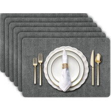 Set di tovagliette e runner da tavola in vinile – 7 pezzi, 30x45 cm +