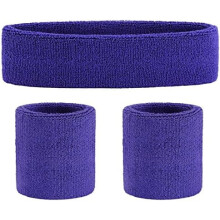 Sport svettband set frotté pannband och armband