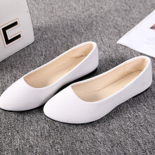 Dam Flickor Enfärgade Stora Storlekar Slip On Platta Grunda Komfort Casual Singelskor