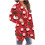 Dame cardigan med åben front og juleprint 7