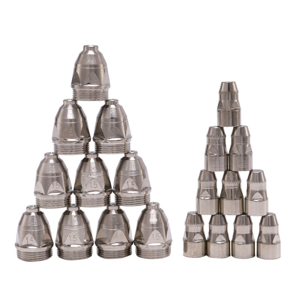 20Pcs P80 Plasma Cutting Torch Consumable Cutting Cnc 80A P80 Plasma Torch Tip Electrode Nozzle 4713552234880