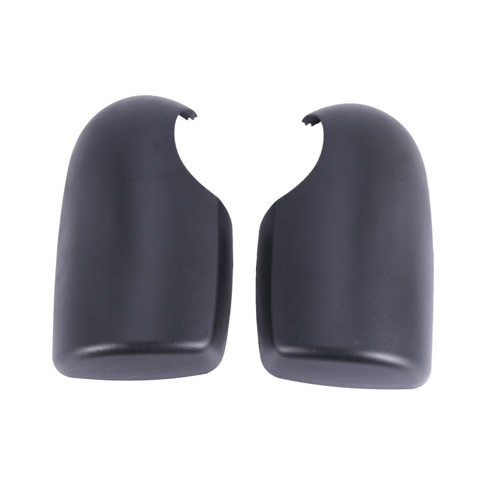 2Pcs Abs Door Wing Mirror Covers Near Passenger L+R For Transit Mk6 Mk7 2000-2014 Black 6033533226207