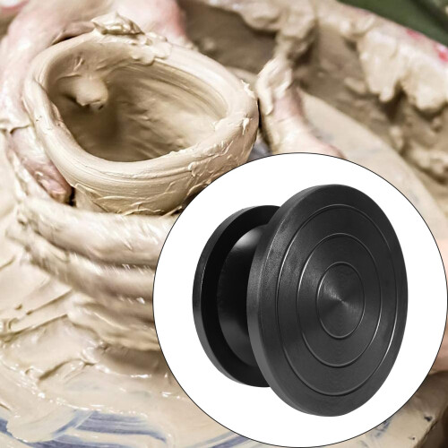 Wheel Turntable Turntable Clay Sculpture Modeling Pottery Multi-Function Manual Turntable Turntable Carving Table Pottery Wheel Black 2