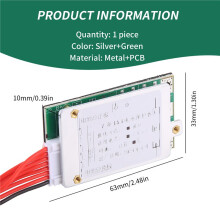 7S 24V 15A Li-Ion Lithium Battery Protection Board BMS PCB Board for E-Bike Electric Scooter