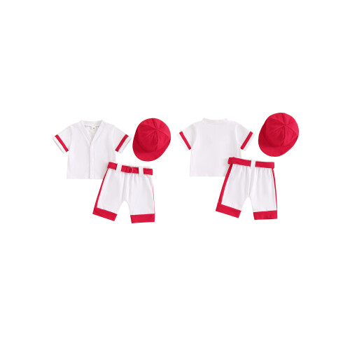 (Newborn, White) Completo estivo da 3 pezzi). 1