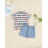 (12-18 Months, Blue) Completo estivo per con elastico. 5