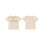 (2-3 Years, Beige) Καλοκαιρινό T-shirt με και στάμπα. 2
