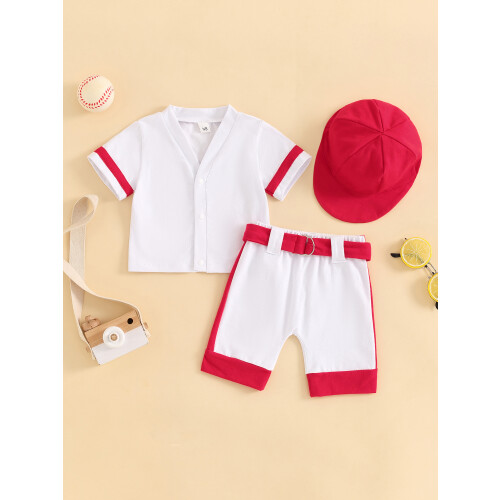 (Newborn, White) Completo estivo da 3 pezzi). 2