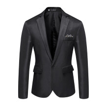 Blazers e Casacos Esportivos de Verão RYDCOT Casaco Masculino Elegante e Casual, Cor Sólida, para Negócios, Casamentos e Festas, Preto, Tamanho M
