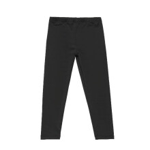 Kids' Stretchy Full-Length Leggings, Soft Breathable Pants with Elastic Waist – Comfortable Playwear for Yoga, Dance, Casual Wear (Black, 9 Years)