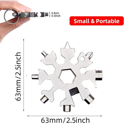 Πολυεργαλείο Snowflake 18 σε 1 για άνδρες – Χριστουγεννιάτικη κάλτσα, συμβατή με 1