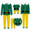 Kids Elf Holiday Pajama Set Long Sleeve Pullover Pants 3