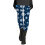 Blå snefnug-ankelleggings til kvinder – polyester-spandex, bløde, strækbare, kunstnerisk splash-print, passer til efterår/vinter 3