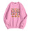 Felpa da donna girocollo a maniche lunghe, casual, pullover 3