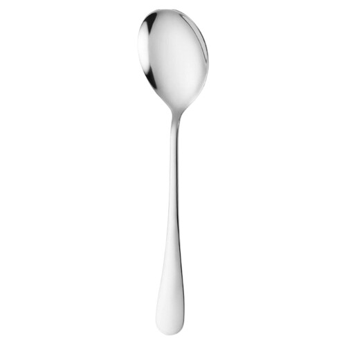 Cuchara de servir ranurada de acero inoxidable de 22,5 cm 1