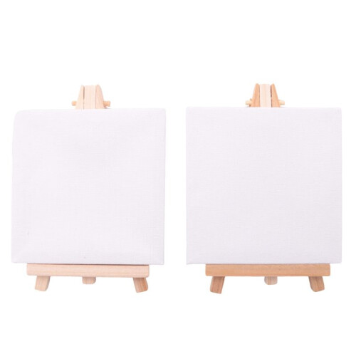 10 Set Artists  Canvas Set Painting  DIY Drawing Small Table Easel Gift 1