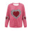 Valentinsdags-sweatshirt med hjertegrafik til kvinder 4