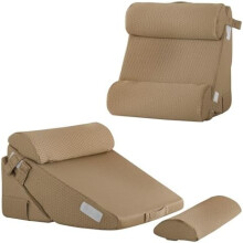 Ensemble de 4 oreillers de lit ajustables en mousse à mémoire de forme pour soulager les douleurs post-opératoires, le reflux acide, le RGO et les