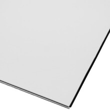 3Ply PVC with Bass Guitar Pickguard Material Sheet DIY Untrimmed 16.9X11.4X0.09 In, Pearl White