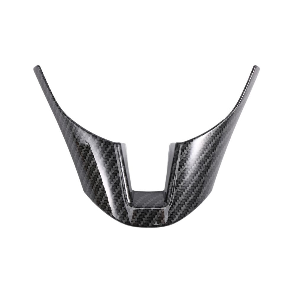 Carbon Fiber Steering Wheel Decorative Frame Panel Cover Trim For 3 Axela 2014 2015 2016 4711907231591