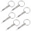 6Pcs Quick Release Pin Boat Bimini Top Pins 1/4 Inch Diameter with Drop Cam & Spring, Marine Hardware with Pull Ring 5