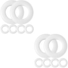 FRCOLOR12pcs Œillets de rideau, boutonnières de rideau, anneaux coulissants pour rideaux