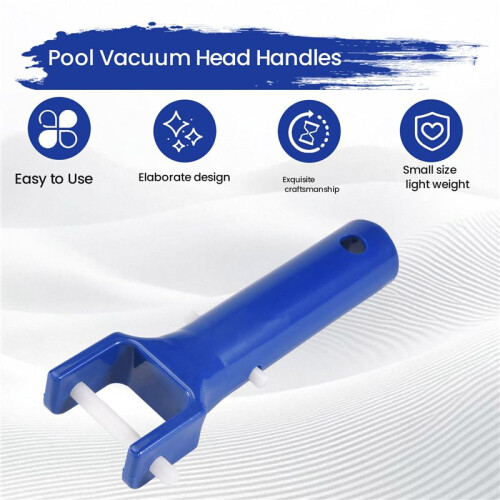Swimming Pool Vacuum  Handles Pool Cleaning Tool Replacement Accessories with V-Shaped Clip 2 Pack 2