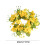 Krans af kunstig blomsterlysring – 8 cm indvendig diameter 3