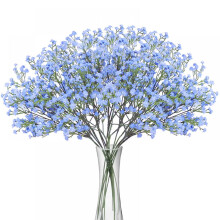Bouquet de gypsophile artificielle bleu clair pour décoration florale