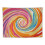 Abstrakt virvel retro-teppe 50x40 tommer 5