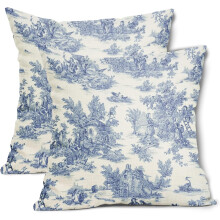 Fodere per cuscini in stile country francese, cotone, lino e poliestere, 20x20 pollici.