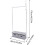 3-in-1 rolkledingrek – wit, koolstofstaal, 75 kg 2