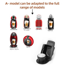 Nachfüllbarer Dolce Gusto Kaffeepad-Adapter mit Löffel und