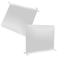 HEMOTON Séparateurs d'étagères en acrylique transparent pour l'organisation de placard - Lot de 2 cloisons multifonctions pour armoire