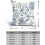 Fodere per cuscini in stile Chinoiserie, in cotone e lino, 45x45 cm, set da 2 2