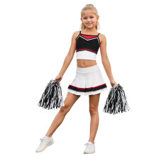 Conjunto de uniforme de líder de torcida para meninas, ideal para apresentações de palco, competições, festas de carnaval e muito mais. Ótimo