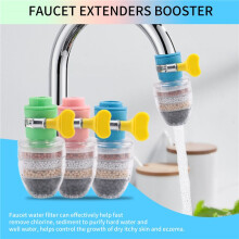 3Pcs Home Kitchen Water Softener Fluoride with Filtration Cartridge Faucet Purifier Faucet Tap Water Purifier Filter