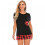 Dames korte pyjamaset met cartoonprint, 2-delig 7