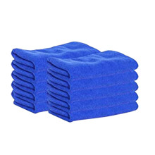 10 PeçAs de Fibra Ultrafina Quadrada Absorvem áGua Sem Fiapos Use Lavagem de Carro Toalha Absorvente de Limpeza DiáRia