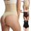 Culotte gainante string taille haute marron 1