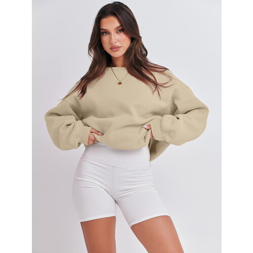 Γυναικεία μπλούζα με μακριά μανίκια, casual, ζιβάγκο, άνετη γραμμή, φλις μπλούζες με 2