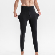 Pantalon de compression thermique pour homme, legging chauffant doublé polaire pour les sports par temps froid – Chaud, doux et extensible