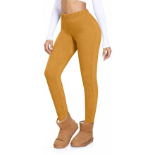 Lmueinov Thermische Fleecegevoerde Leggings voor Dames, Zeer Elastisch Slim Fit, Ideaal voor Hardlopen, Wandelen en Buitenactiviteiten